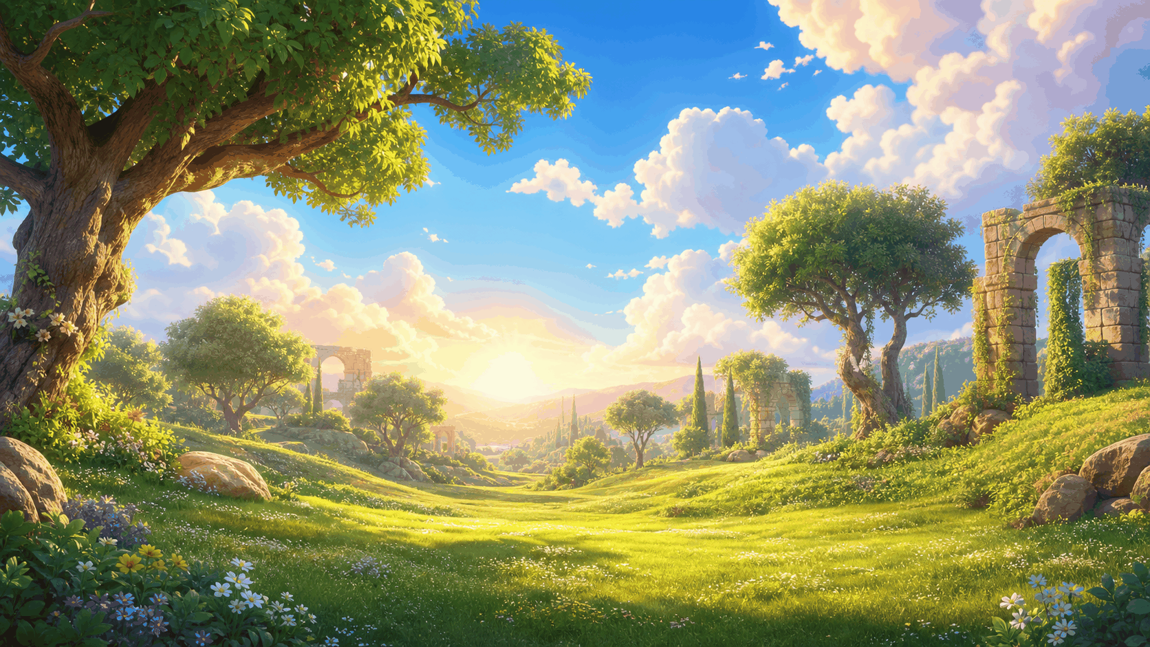 The painted Garden of Beginnings