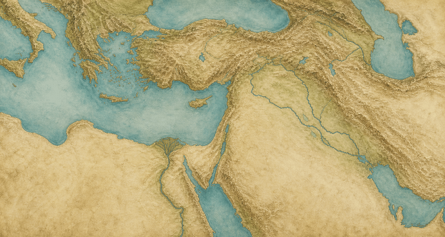 A detailed map of the biblical world